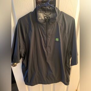 Adidas Black Half-Zip Jacket with Green Logo Crestwood Country Club
